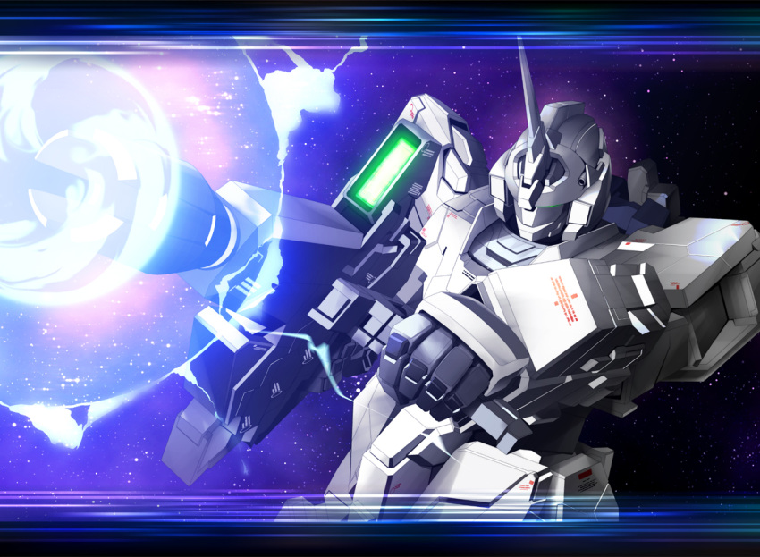 energy_beam firing gun gundam gundam_unicorn letterboxed mecha solo unicorn_gundam weapon zb