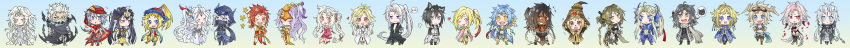 6+girls absurdres animal_ears armband armor asymmetrical_hair bandage bandages bare_shoulders beard belt black_hair blonde_hair blue_eyes blue_hair blush boots brown_eyes brown_hair cat_ears chibi choker closed_eyes coat dark_skin detached_sleeves dissidia_final_fantasy dress earrings elbow_gloves eyes_closed faceless faceless_female facial_hair final_fantasy final_fantasy_i final_fantasy_ii final_fantasy_iii final_fantasy_iv final_fantasy_ix final_fantasy_v final_fantasy_versus_xiii final_fantasy_vi final_fantasy_vii final_fantasy_vii_advent_children final_fantasy_viii final_fantasy_x final_fantasy_xi final_fantasy_xii final_fantasy_xiii fingerless_gloves gloves grey_eyes hair_ornament hairclip hand_on_hip hat head_fins helmet highres hips jewelry lion_ears long_hair long_image multiple_boys multiple_girls navel necklace no_eyes open_mouth personification pink_eyes pink_hair pointy_ears ponytail purple_eyes purple_hair red_eyes red_hair redhead ribbon scarf shinzui_(fantasysky7) short_hair shorts side_ponytail silver_hair smile tattoo twintails very_long_hair violet_eyes white_hair wide_image wink witch_hat yellow_eyes