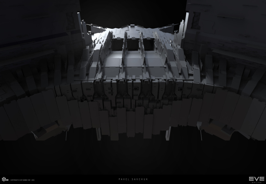 3d absurdres building commentary company_logo company_name copyright_logo copyright_name dark_background dated english_commentary eve_online extra-large_structure_(eve_online) grey_background greyscale highres keyshot_(medium) logo maya_(medium) megastructure monochrome official_art photoshop_(medium) realistic sobaku-chiuchiu space_station spacecraft upwell_consortium_(eve_online)