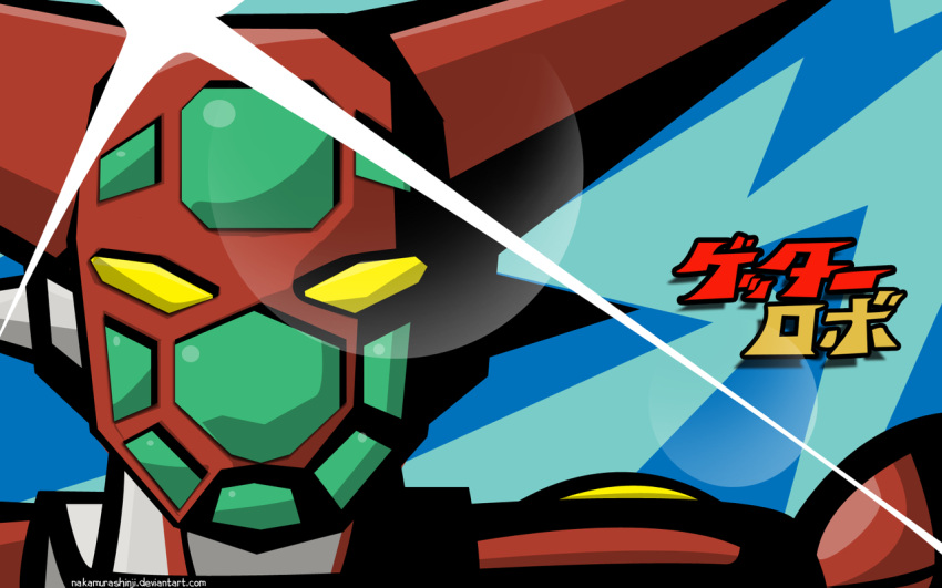 eyecatch getter-1 getter_robo mecha no_humans style_parody tengen_toppa_gurren_lagann