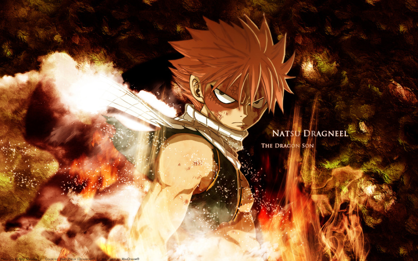 fairy_tail fire natsu_dragneel pink_hair tagme
