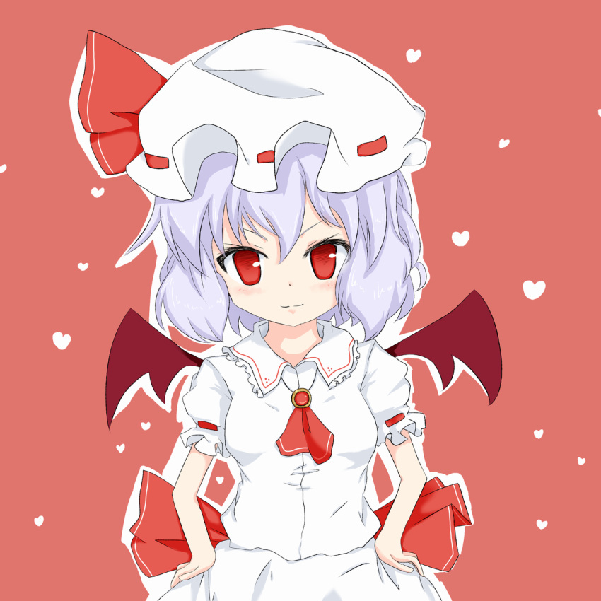 hat highres lavender_hair red_eyes remilia_scarlet shize_(coletti) solo touhou wings xyxy0707