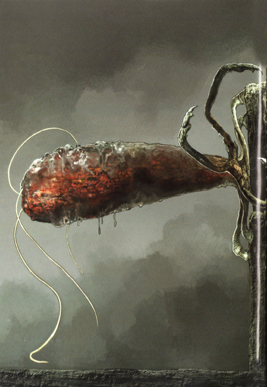 blighttown dark_souls highres monster parasitic_wallhugger tentacle tentacles wall