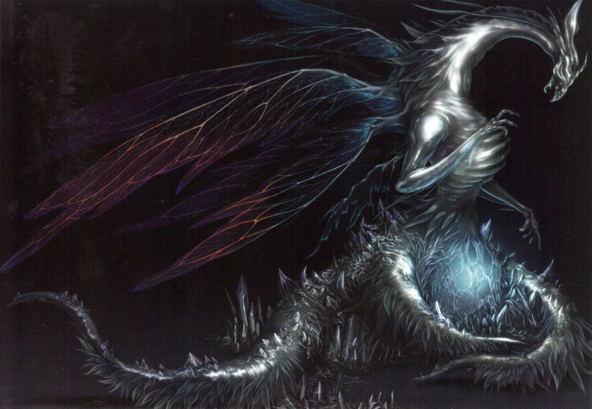 dark_souls highres official_art scan seath_the_scaleless