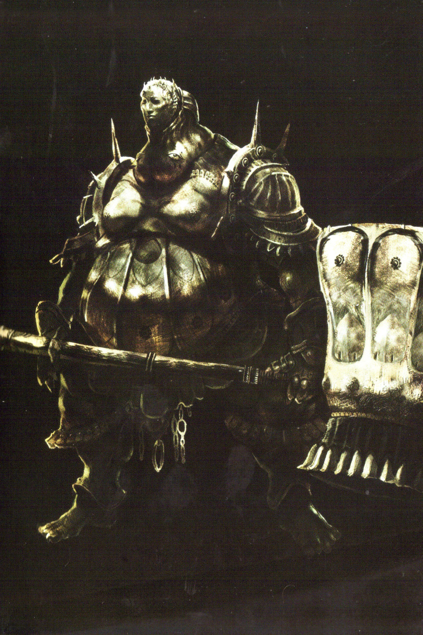 armor chain chains dark_souls executioner_smough hammer highres weapon