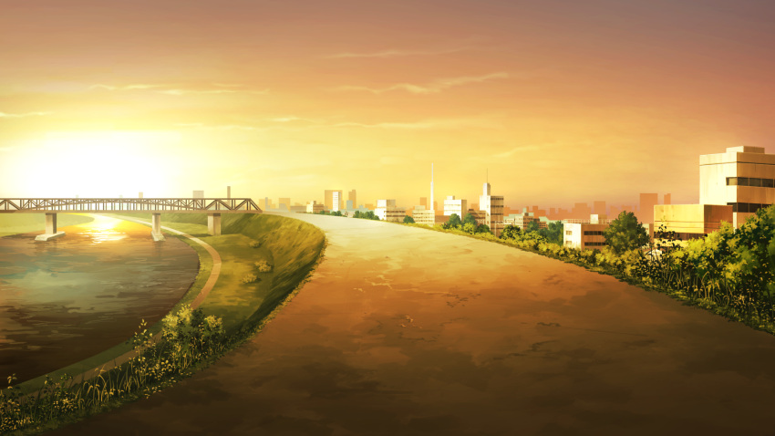 game_cg landscape scenic sky sunset your_diary