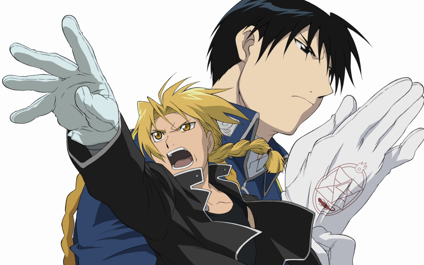 edward_elric fullmetal_alchemist male roy_mustang tagme