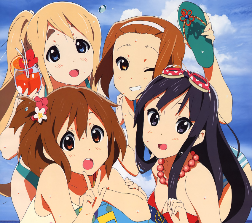 akiyama_mio bikini hirasawa_yui k-on! kotobuki_tsumugi swimsuit tainaka_ritsu