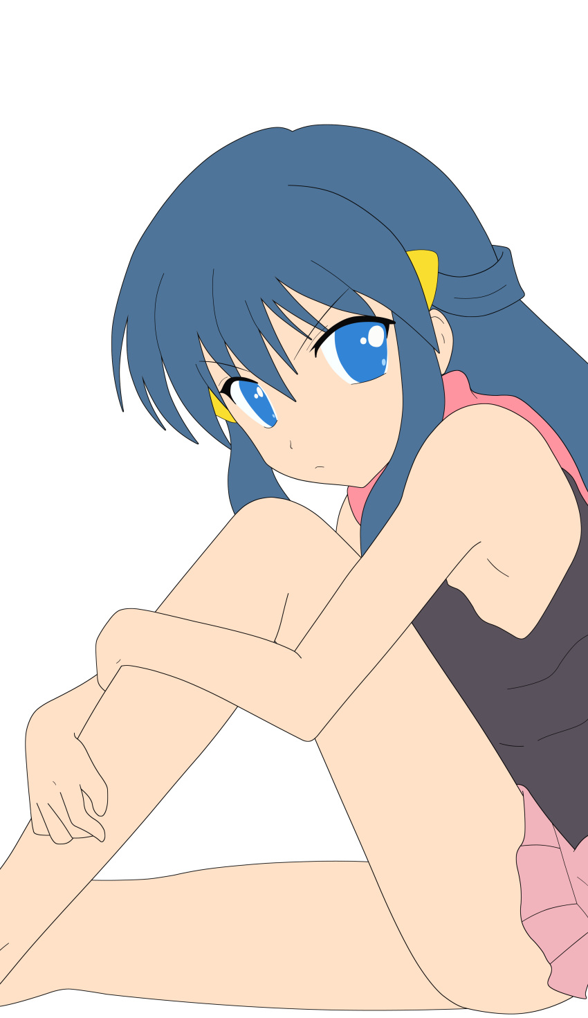 blue_eyes blue_hair hikari_(pokemon) legs miniskirt nintendo photoshop pokemon thighs vector_trace