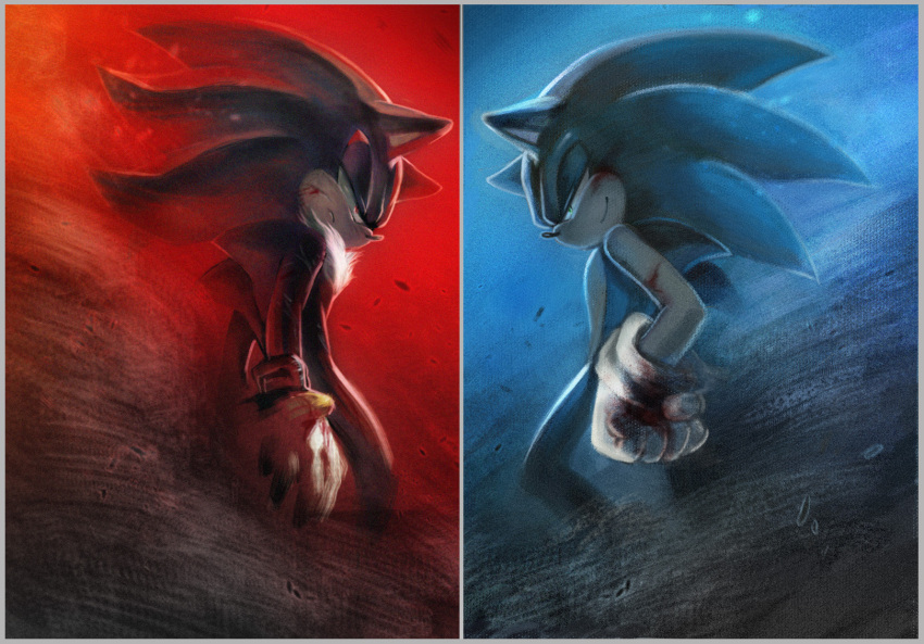 epic highres mri opposing_sides shadow_the_hedgehog sonic sonic_team sonic_the_hedgehog