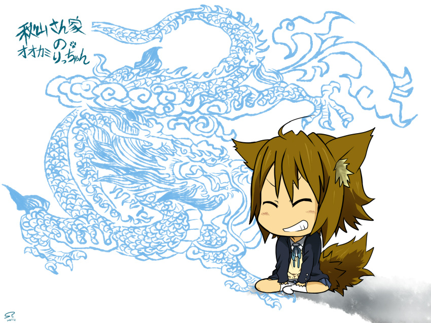 dragon highres k-on! solo suan_ringo tainaka_ritsu translated translation_request