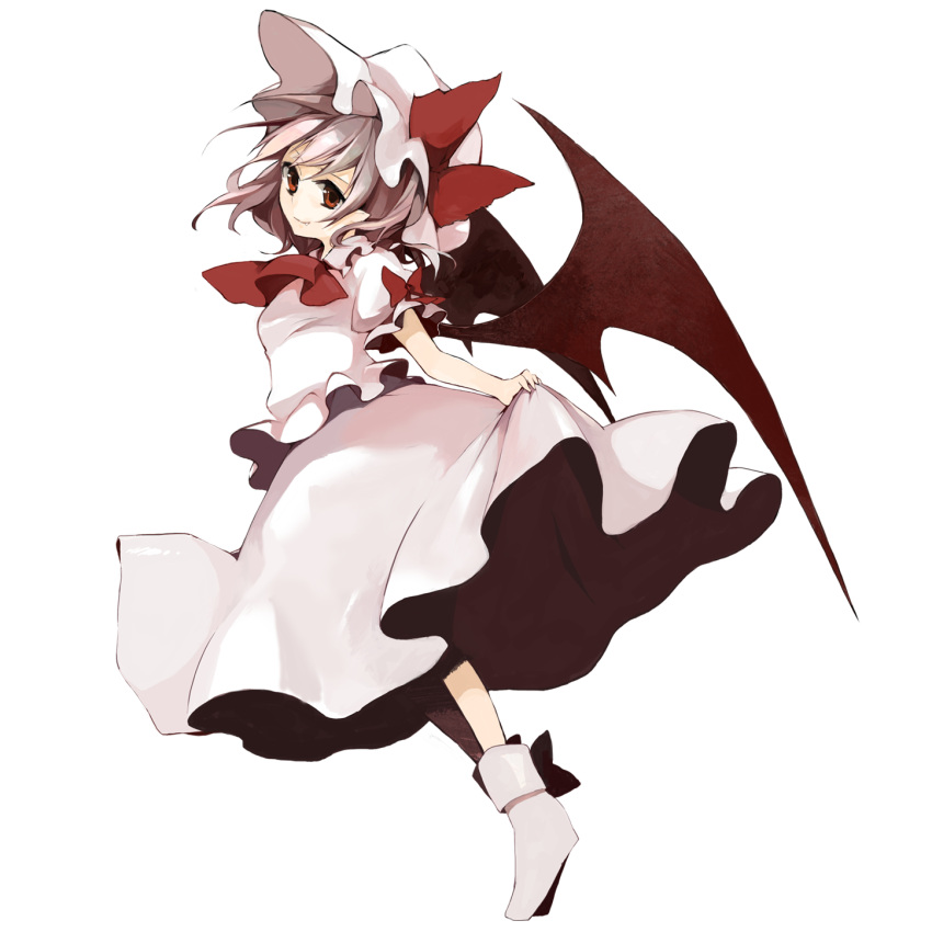 highres remilia_scarlet rin_(artist) rin_(royal) smile touhou transparent_background wings
