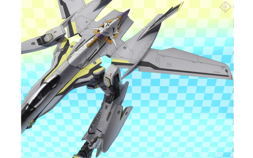 highres macross macross_frontier mecha ozma_lee raybar s.m.s. vf-25