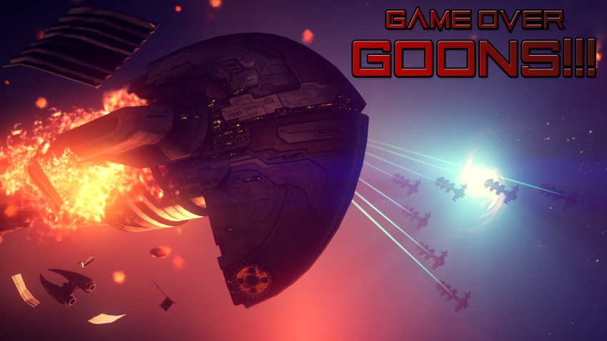 3d absurdres amarr_empire_(eve_online) armageddon_(eve_online) attack_ship_(eve_online) battle battleship_(eve_online) burning caldari_navy_(eve_online) caldari_state_(eve_online) carrier carthum_conglomerate_(eve_online) combat_ship_(eve_online) commentary cormorant_(eve_online) debris destroyer_(eve_online) droneboat_(eve_online) energy_beam english_commentary english_text eve_online executioner_(eve_online) fleet flying frigate_(eve_online) glowing highres imperial_navy_(eve_online) military_vehicle moviemowdown outdoors realistic space spacecraft tackler_(eve_online) thrusters