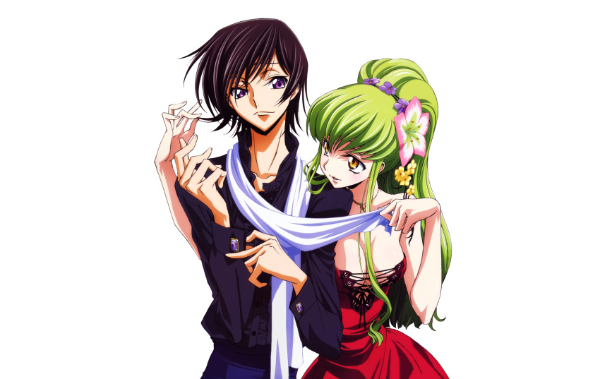 breasts cc cleavage code_geass green_hair lelouch_lamperouge