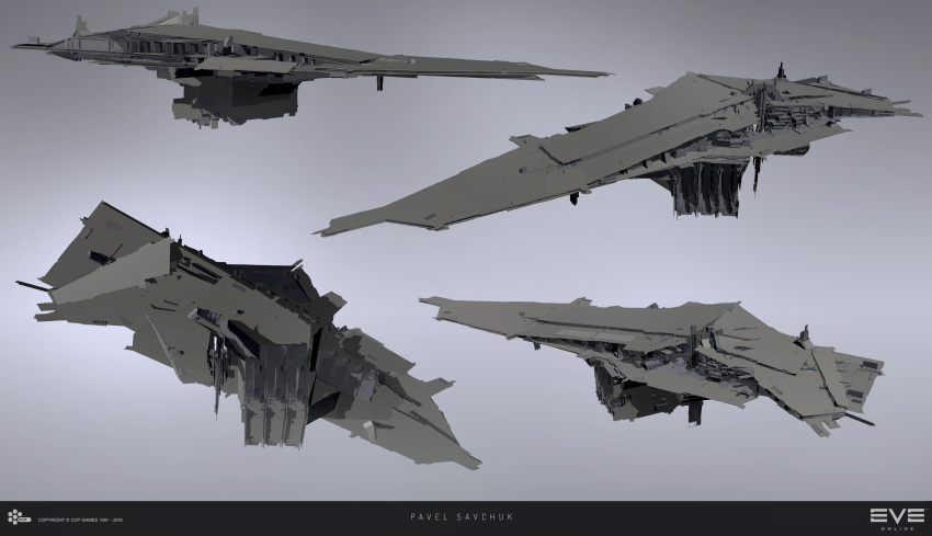 3d absurdres building commentary company_logo company_name copyright_logo copyright_name dated english_commentary eve_online grey_background greyscale hangar highres logo maya_(medium) megastructure monochrome multiple_views official_art photoshop_(medium) realistic sobaku-chiuchiu space_station spacecraft upwell_consortium_(eve_online)