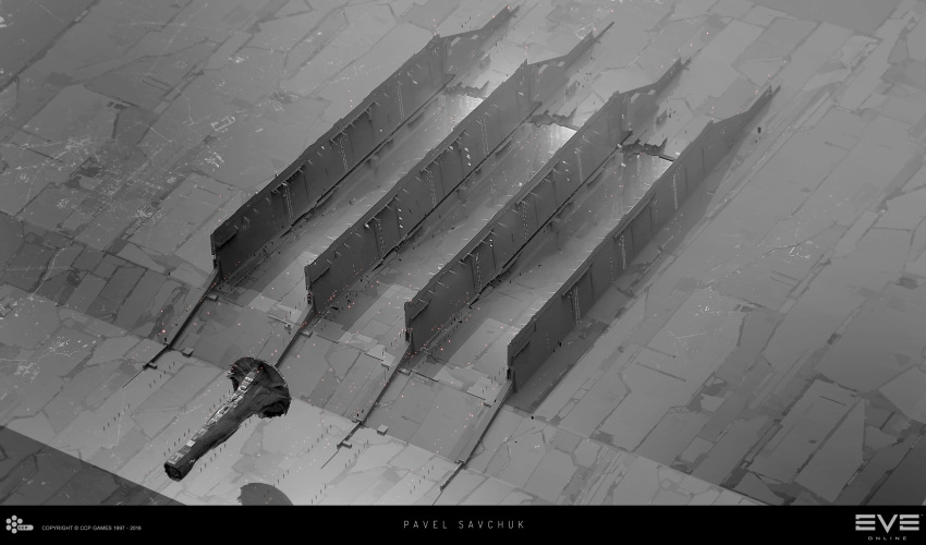 amarr_empire_(eve_online) avatar_(eve_online) building capital_ship_(eve_online) combat_ship_(eve_online) commentary company_logo company_name copyright_logo copyright_name dated emperor_family_(eve_online) english_commentary eve_online extra-large_structure_(eve_online) floating glowing grand_scale greyscale hangar highres imperial_navy_(eve_online) keyshot_(medium) logo maya_(medium) megastructure military_vehicle monochrome no_humans official_art outdoors photoshop_(medium) realistic scenery shadow sobaku-chiuchiu space_station spacecraft spot_color super_capital_ship_(eve_online) support_ship_(eve_online) titan_(eve_online) upwell_consortium_(eve_online) zero_gravity