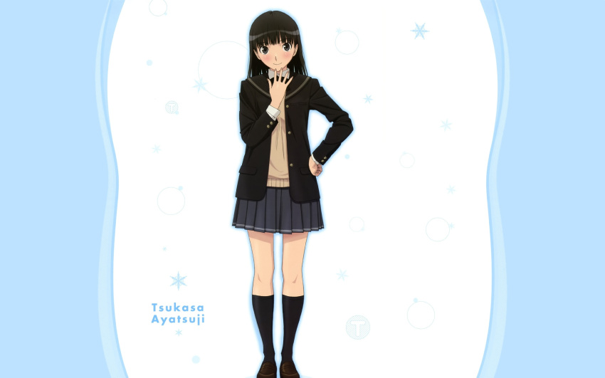 amagami ayatsuji_tsukasa knee_highs school_uniform skirt tagme