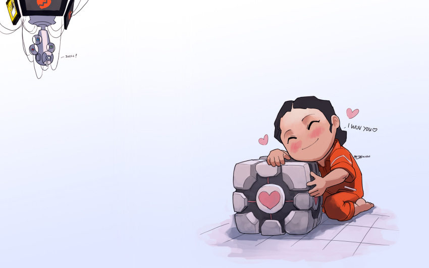 chell companion_cube glados portal tagme