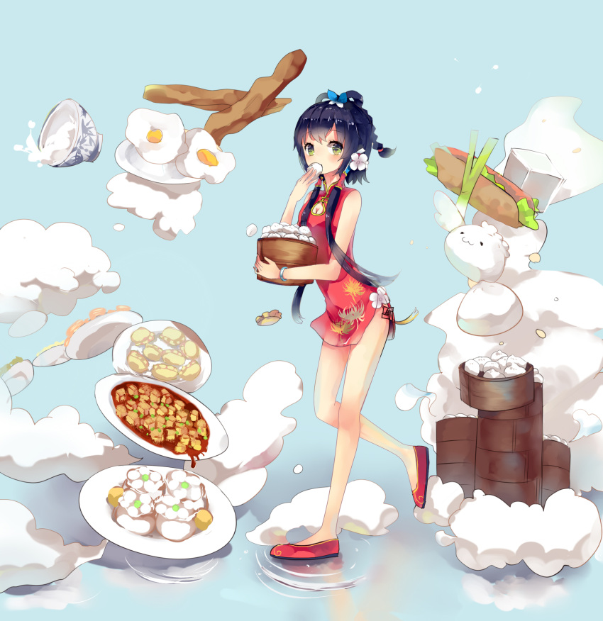 chinese_clothes dim_sum food highres luo_tianyi vocaloid