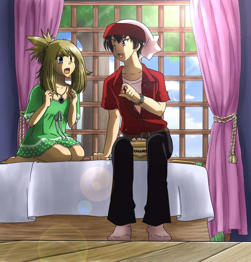 alternate_clothes couple odamaki_sapphire pokemon pokemon_special ruby_(pokemon)