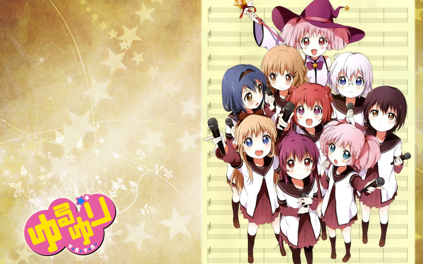 akaza_akari funami_yui furutani_himawari ikeda_chitose namori omuro_sakurako sugiura_ayano toshinou_kyouko yoshikawa_chinatsu yuru_yuri