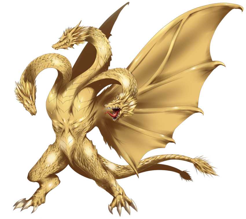 dragon godzilla_(series) king_ghidorah no_humans transparent