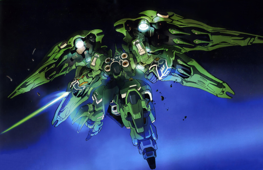 gundam gundam_unicorn highres kshatriya mecha space sword weapon