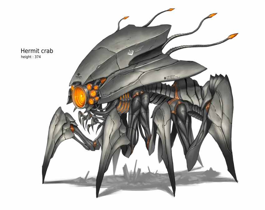 antennae arachnid blade claws gia insect mecha monster no_humans original robot science_fiction