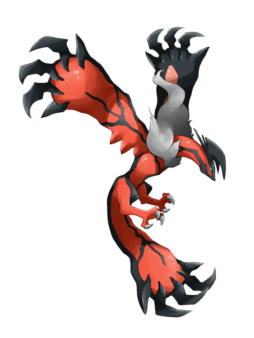 blue_eyes claws highres monster no_humans pokemon pokemon_(creature) pokemon_(game) pokemon_xy solo tail umaximum wings yveltal