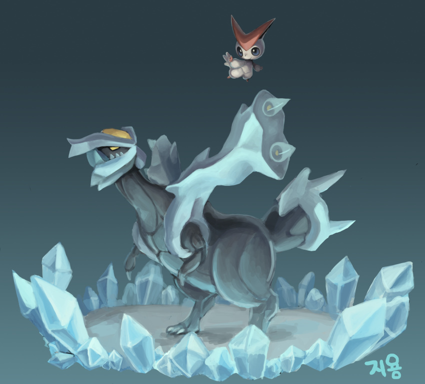 dragon ice js kyurem no_humans pokemon pokemon_(game) pokemon_bw victini