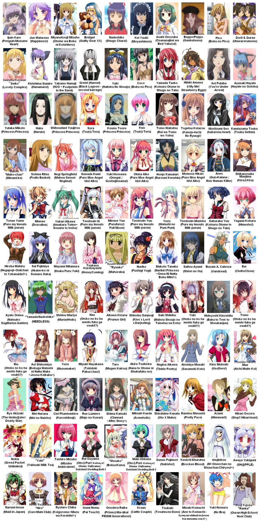 aikawa_kizuna akizuki_ryou aoi_futaba ayasaki_hayate baka_to_test_to_shoukanjuu black_lagoon boku_no_pico bridget chart ciel_phantomhive coco crossdressing dorii everyone fruits_basket fujisaki_nadeshiko fushigi_yugi gankutsuou greed_packet_unlimited gretel guilty_gear guraa h2o_footprints_in_the_sand haku_(naruto) happiness hayate_no_gotoku! honjo_kamatari idolmaster_dearly_stars kinoshita_hideyoshi kuroshitsuji makoto_(minami-ke) maria_holic minami-ke miyanokouji_mizuho momose_hikari moyashimon nao_(otosuki) naruto nokia nuriko okina_aiko otoko_no_ko_wa_meido_fuku_ga_osuki otome_wa_boku_ni_koishiteru peppo pico princess_princess prunus_girl pure_moe_angel rurouni_kenshin sawada_kumi shidou_mariya shugo_chara! sohma_ritsu trap utawarerumono watarase_jun yakumo_hamaji youre_under_arrest yuki_(otosuki) yuuki_kei