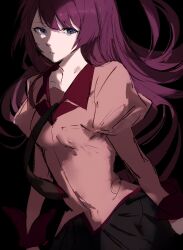 senjougahara hitagi from bakemonogatari by moku (muooku)