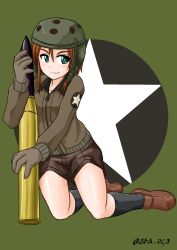 helmet-chan (girls und panzer) from girls und panzer