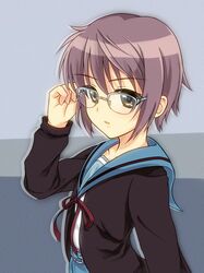 nagato yuki from suzumiya haruhi no yuuutsu by mo nika
