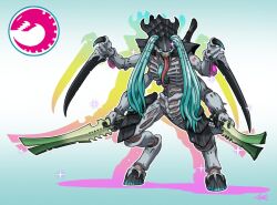 hatsune miku from vocaloid by thegraffitisoul