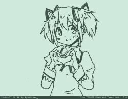 kaname madoka from mahou shoujo madoka magica by tegaki
