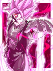crimson-masked saiyan from dragon ball