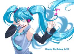 hatsune miku from vocaloid
