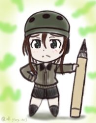 helmet-chan (girls und panzer) from girls und panzer by haiiro purin