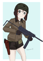 helmet-chan (girls und panzer) from girls und panzer