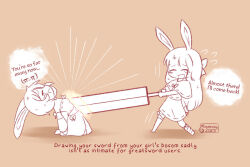 rabbit and steel fan art