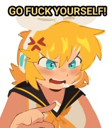 kagamine rin from vocaloid by abstractpurple