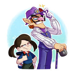 waluigi from super mario bros.