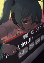 hatsune miku from vocaloid