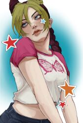 kujo jolyne from jojo no kimyou na bouken