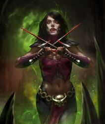 mileena from artstation by jaki martinez