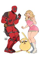 deadpool from adventure time by kamii momoru