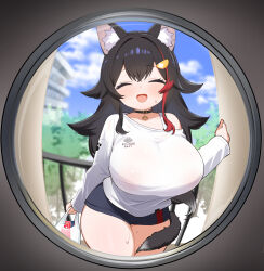 ookami mio from hololive by kani bonara