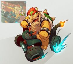 bowser from mario kart by hypnof0xx
